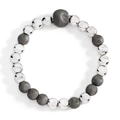 Orologio BRACCIALE RONDELLE ARGENTO DORATO & PLASTICA RICICLATA