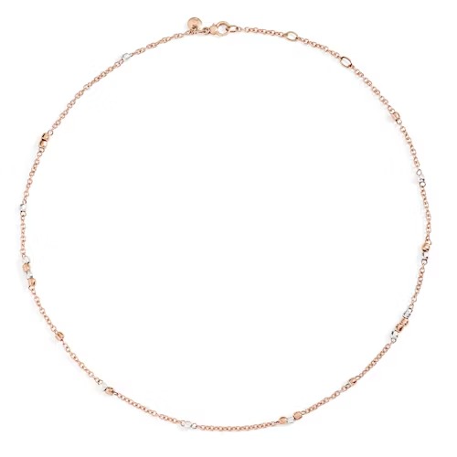 Orologio COLLANA BOLLICINE ORO ROSA & PIETRE COLORATE