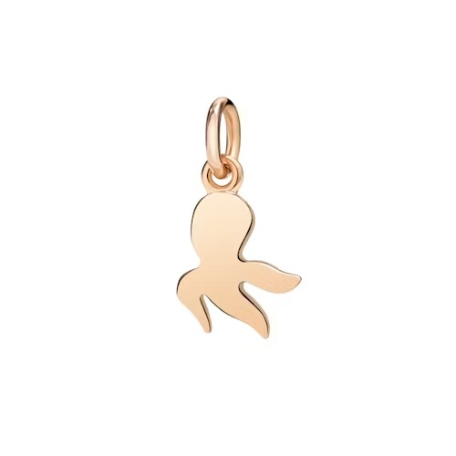 Orologio CIONDOLO QUADRIFOGLIO ORO ROSA E TSAVORITI