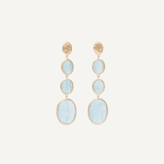 Orologio JAIPUR ORECCHINI ORO GIALLO PIETRE NATURALI