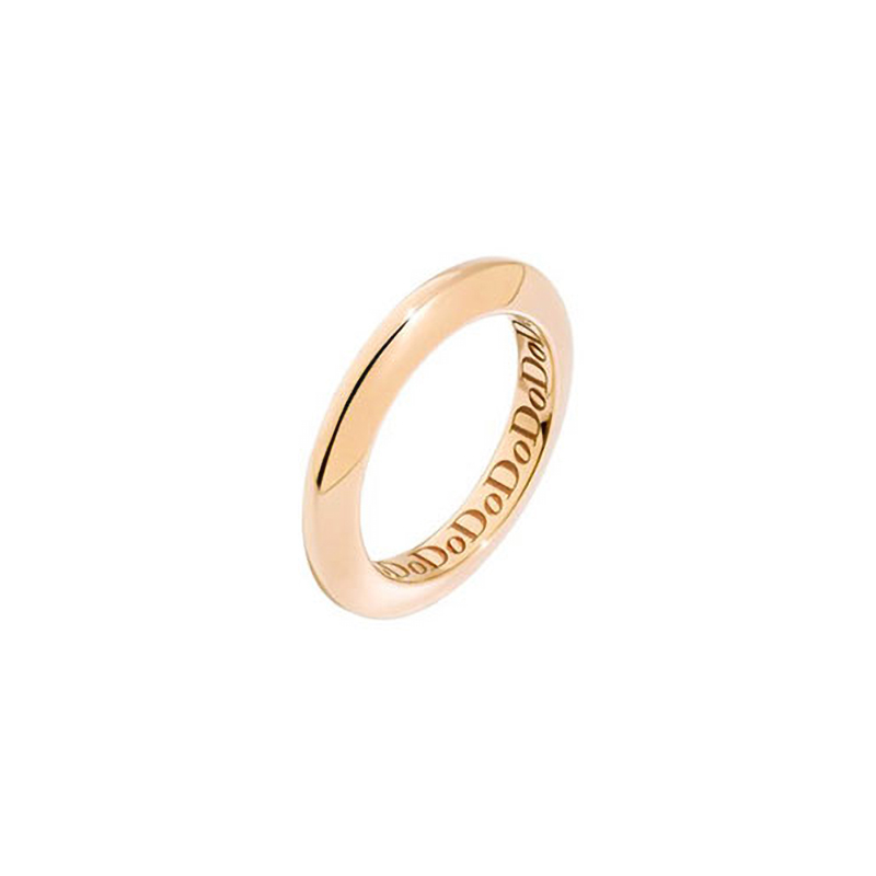 ANELLO DISC ORO ROSA 9KT