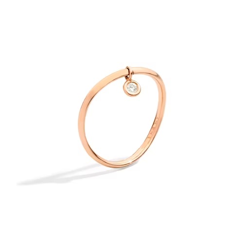 Gioiello dodo anelli - ANELLO ESSENTIALS ORO ROSA E DIAMANTE BIANCO