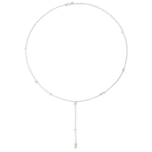 Gioiello dodo collane - COLLANA MINI GRANELLI ARGENTO & ORO GIALLO