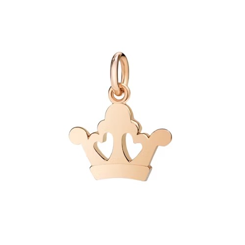 Gioiello dodo charms - CIONDOLO CORONA ORO ROSA