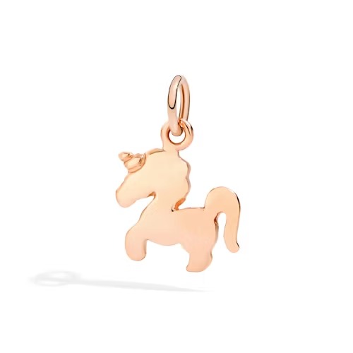 Gioiello dodo charms - CIONDOLO UNICORNO ORO ROSA