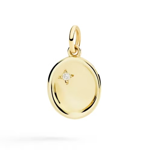 Gioiello dodo charms - CIONDOLO SIGILLO ORO GIALLO & DIAMANTE BIANCO