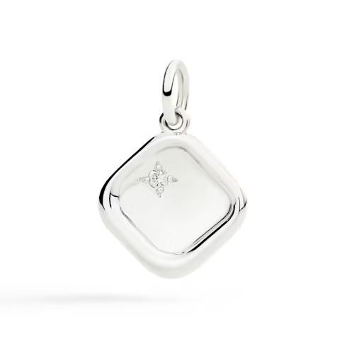 Gioiello dodo charms - CIONDOLO SIGILLO ARGENTO & DIAMANTE BIANCO