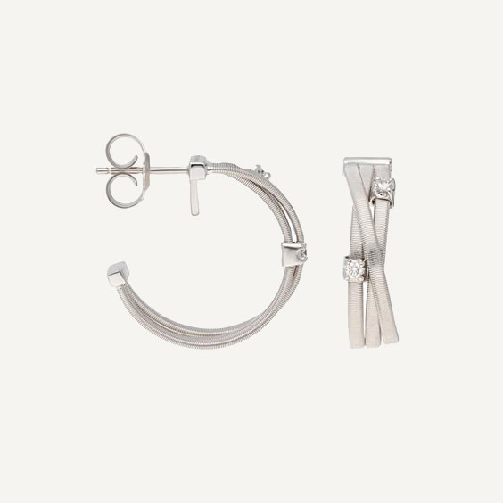 Gioiello marco bicego orecchini - ORECCHINI GOA IN ORO BIANCO DIAMANTE