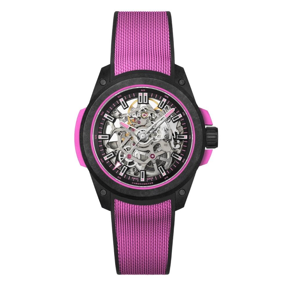 Orologio norqain - Independence Wild One Skeleton 39mm Hyper Pink