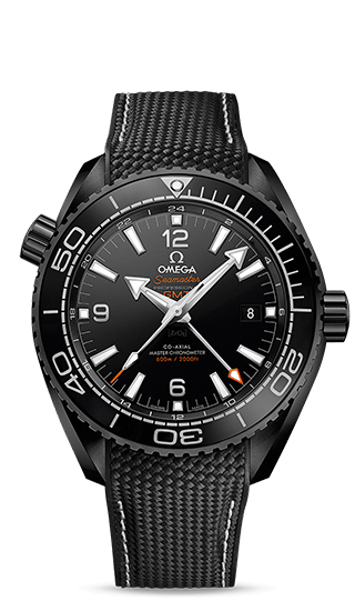 Planet Ocean 600M Omega Co-Axial Master Chronometer GMT 45,5 mm Deep Black 